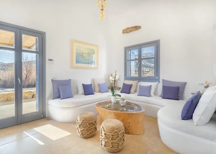 Вилла Seaside 5bdr Bliss In Mykonos Merchia Beach